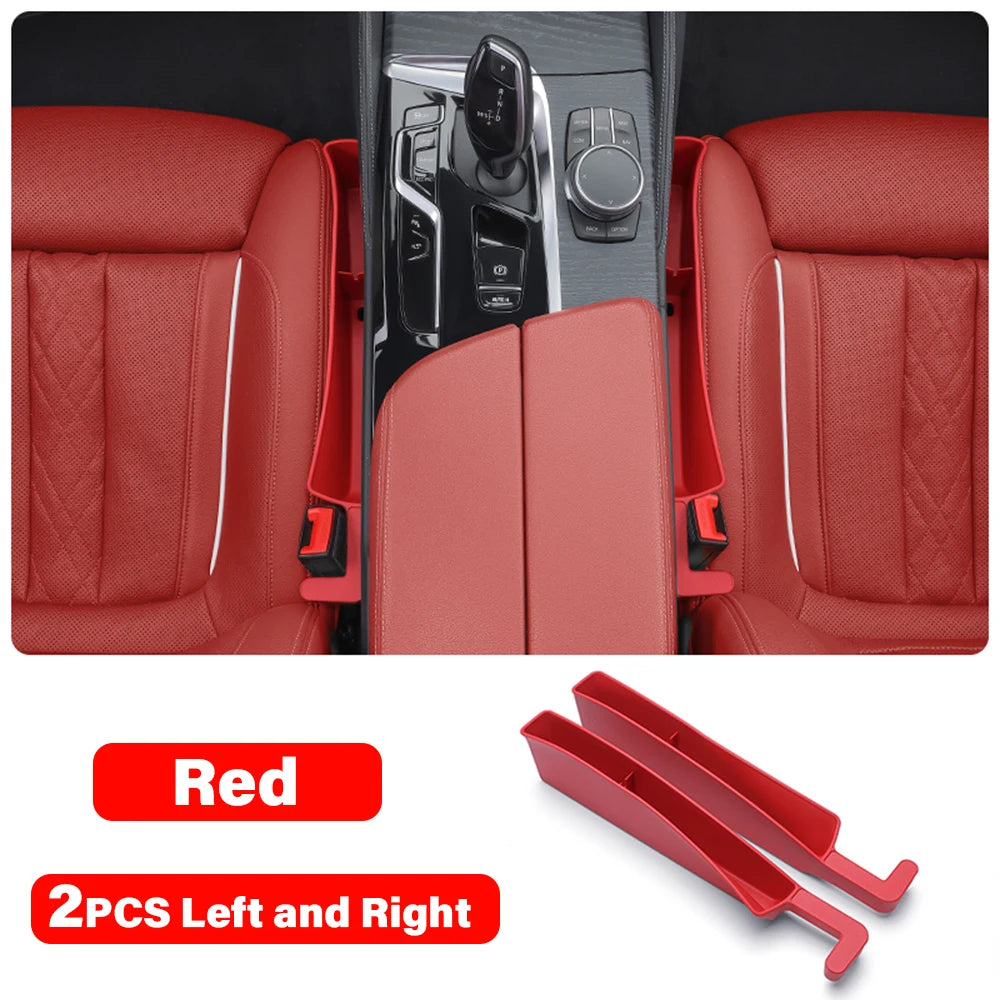 2PCS Car Seat Gap Storage Box Fill Auto Seat Gap Prevent Cell Phones From Falling Universal Tool Kit Accessories Car Storage Box