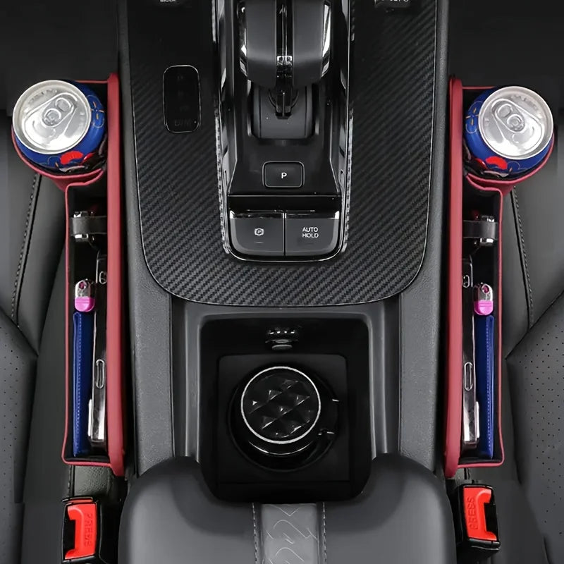 2pcs Car Seat Gap Storage Box, Multifunctional Car Storage Device, Seat Gap Sorting Box, Car Seat Filling Pad, Car Seat Cushion