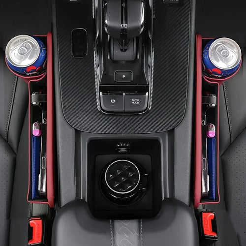 2pcs Car Seat Gap Storage Box, Multifunctional Car Storage Device, Seat Gap Sorting Box, Car Seat Filling Pad, Car Seat Cushion